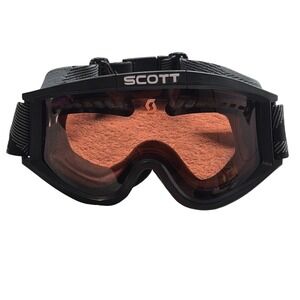 Scott Snow Goggles Black Frame Rose Tint Lens Adjustable Strap Ski Snowboard